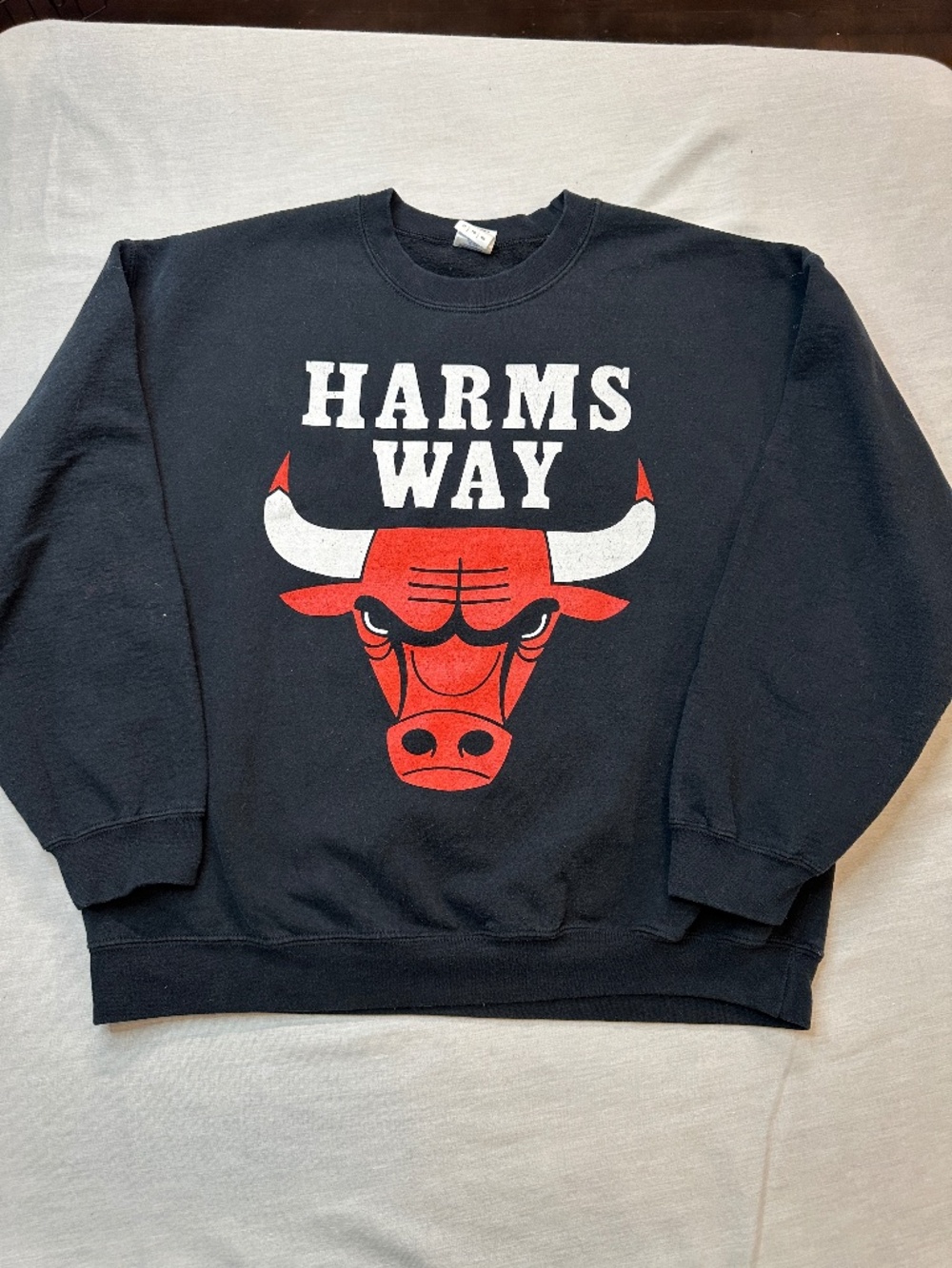 RARE OG Harms Way x Chicago Bulls XL Crewneck Chicago Hardcore